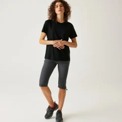 Damskie spodnie trekkingowe 3/4 Xert Capri Light | Szary