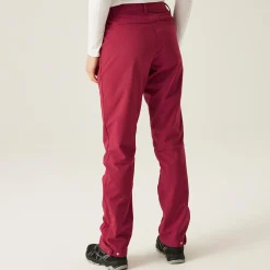 Damskie spodnie trekkingowe softshell Geo II | Czerwony