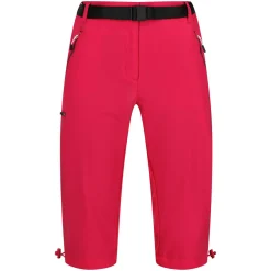 Damskie spodnie trekkingowe 3/4 Xert Capri Light | Fuksja