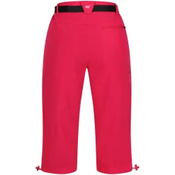 Damskie spodnie trekkingowe 3/4 Xert Capri Light | Fuksja