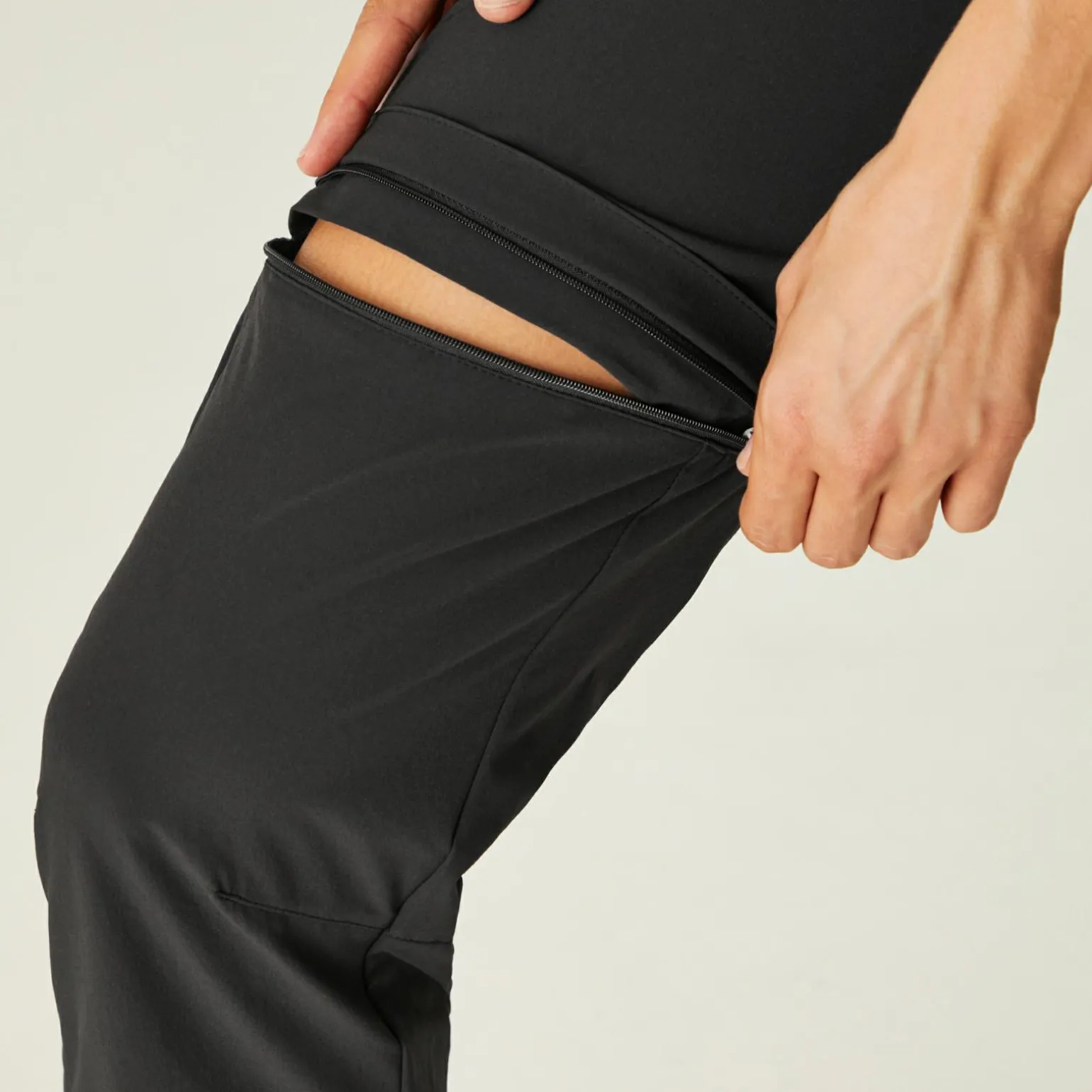Damskie spodnie trekkingowe Xert III Zip Off | Czarny