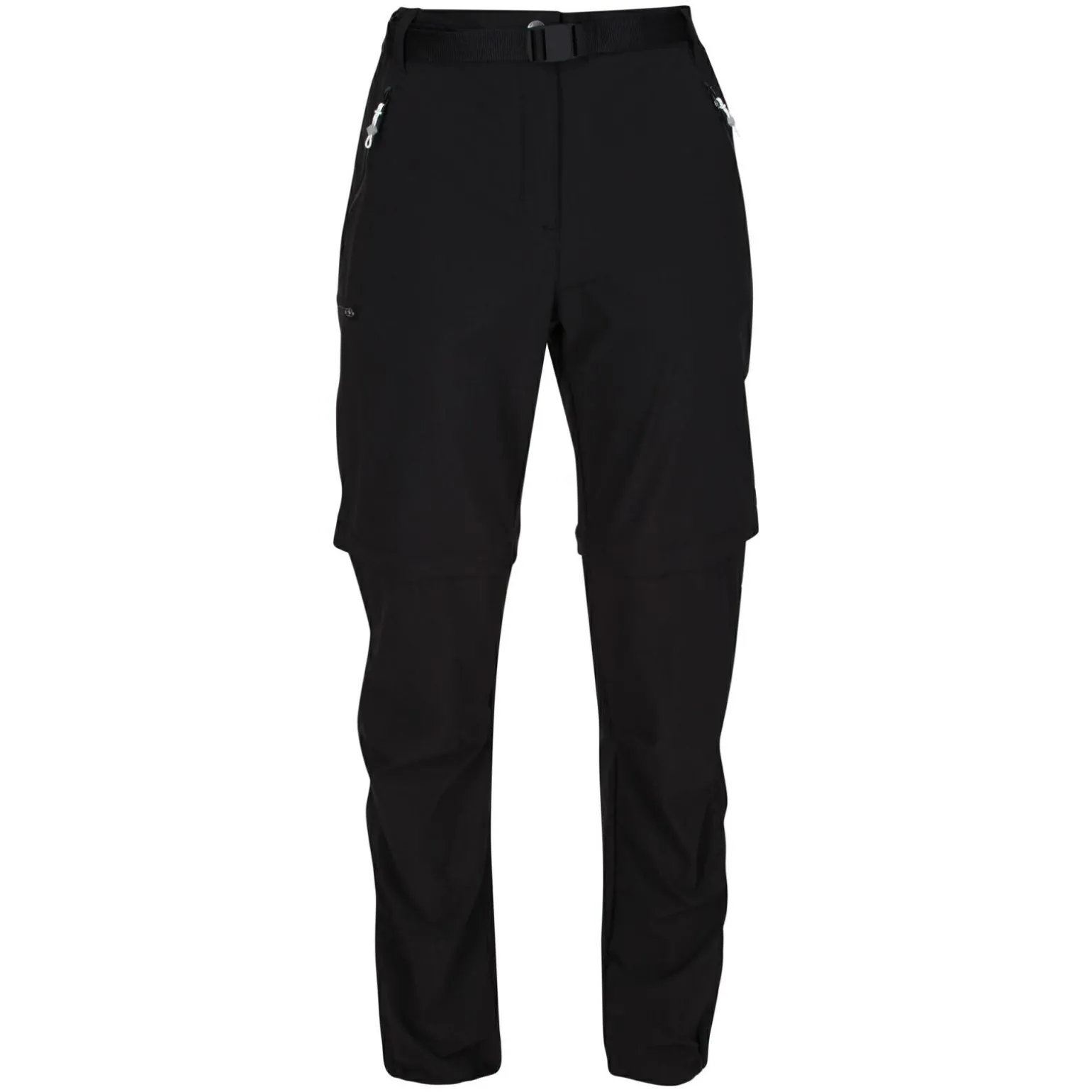 Damskie spodnie trekkingowe Xert III Zip Off | Czarny