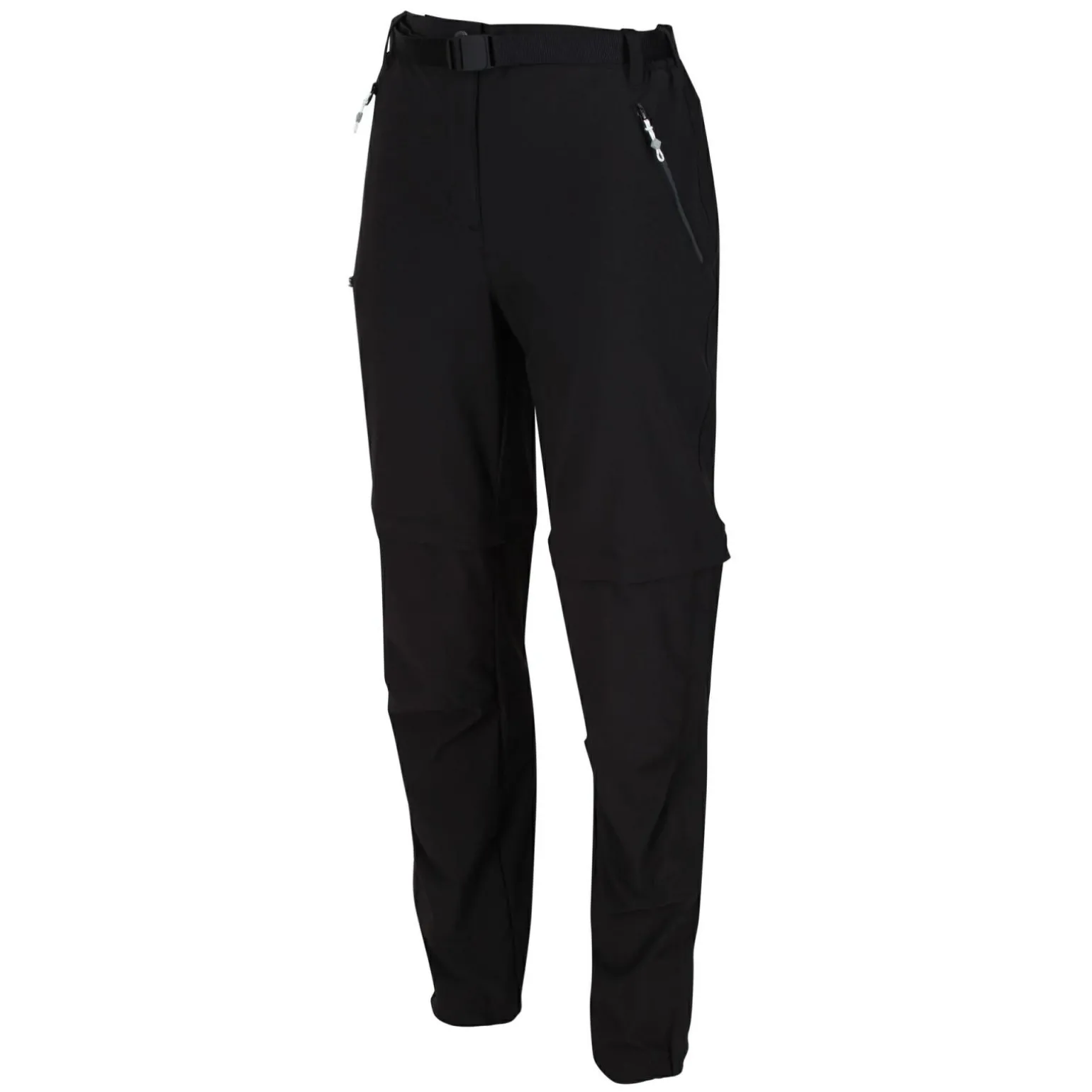 Damskie spodnie trekkingowe Xert III Zip Off | Czarny