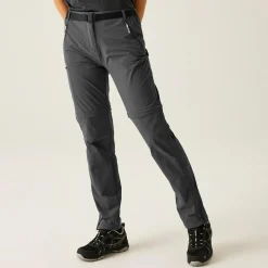 Damskie spodnie trekkingowe Xert III Zip Off | Szary