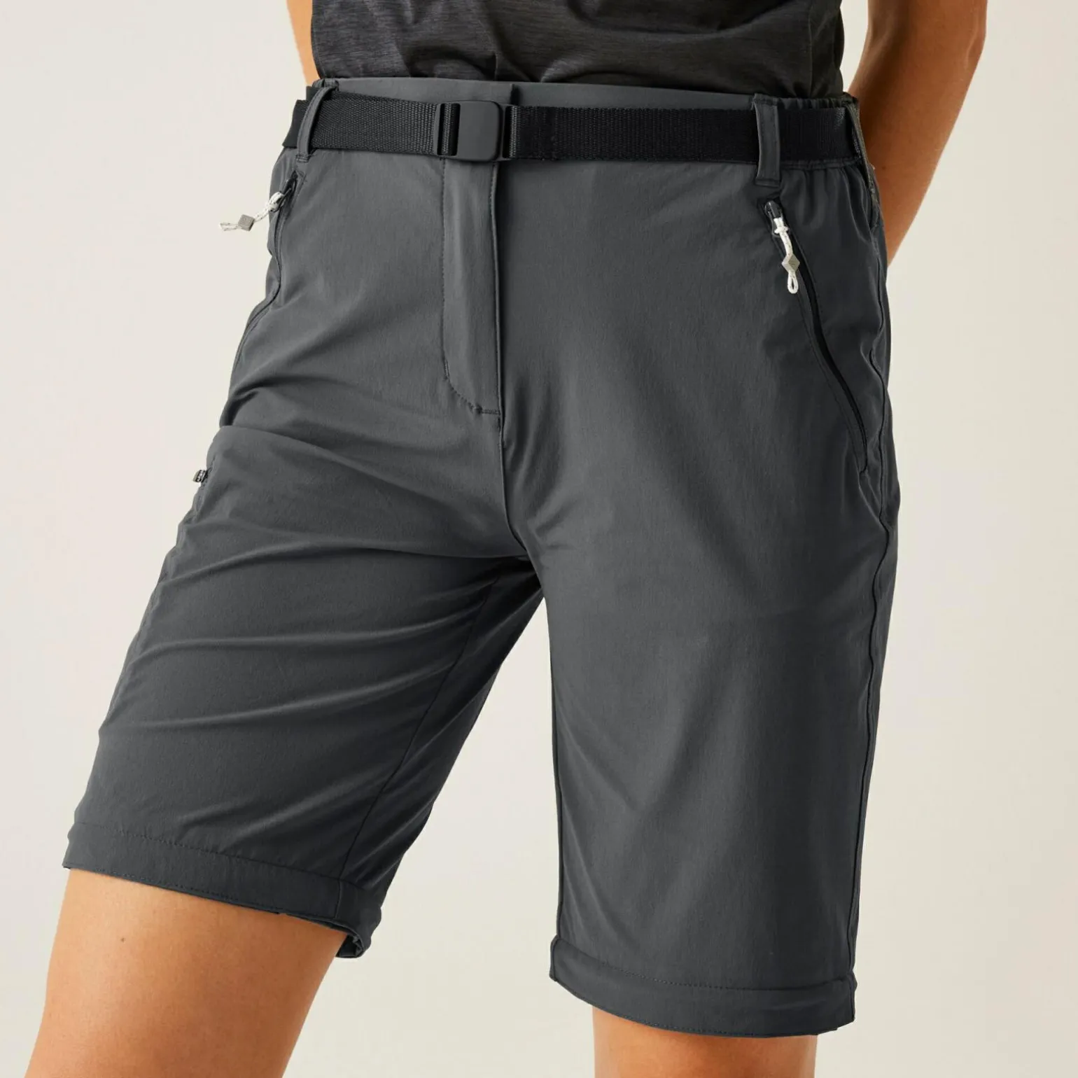 Damskie spodnie trekkingowe Xert III Zip Off | Szary