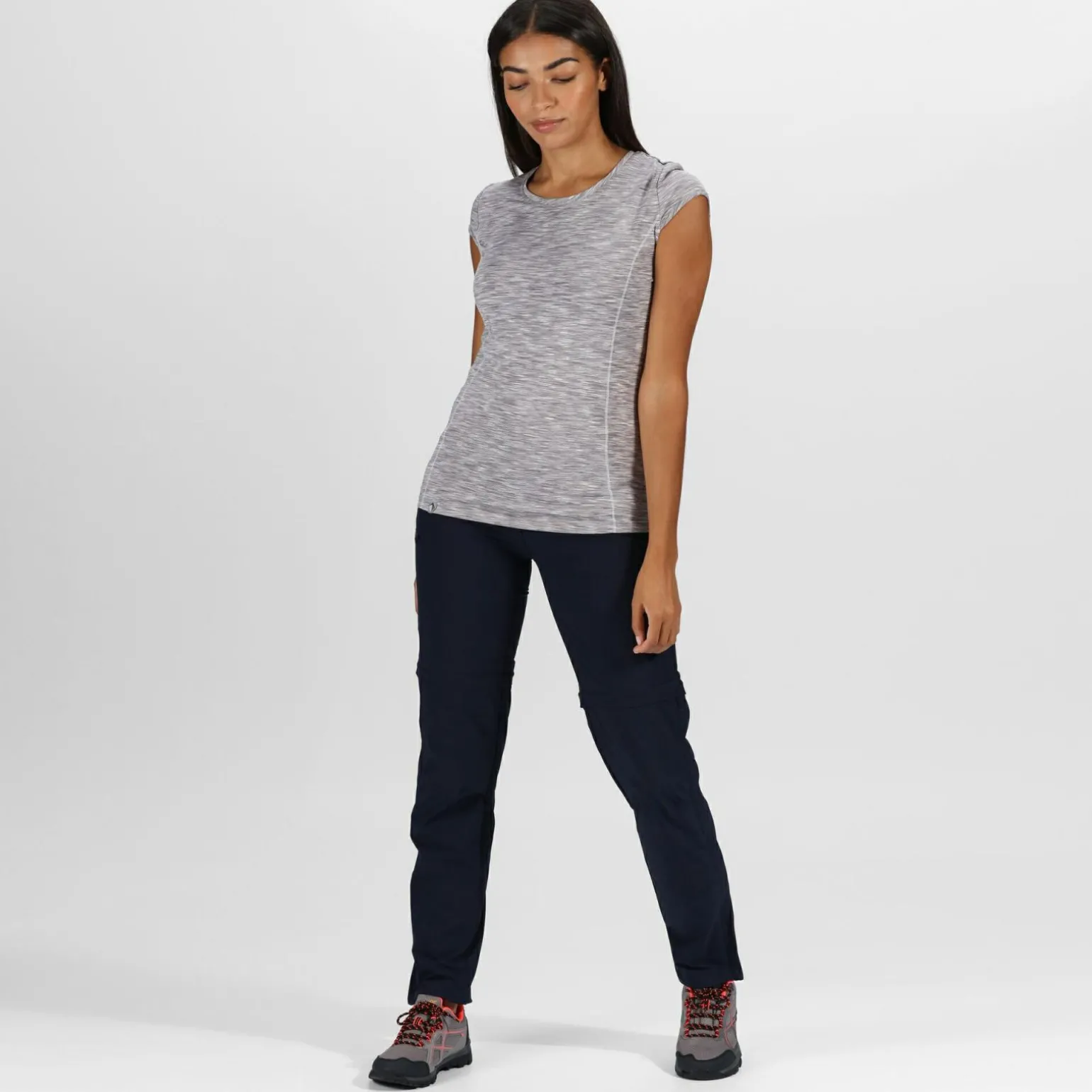 Damskie spodnie trekkingowe Xert III Zip Off | Granatowy