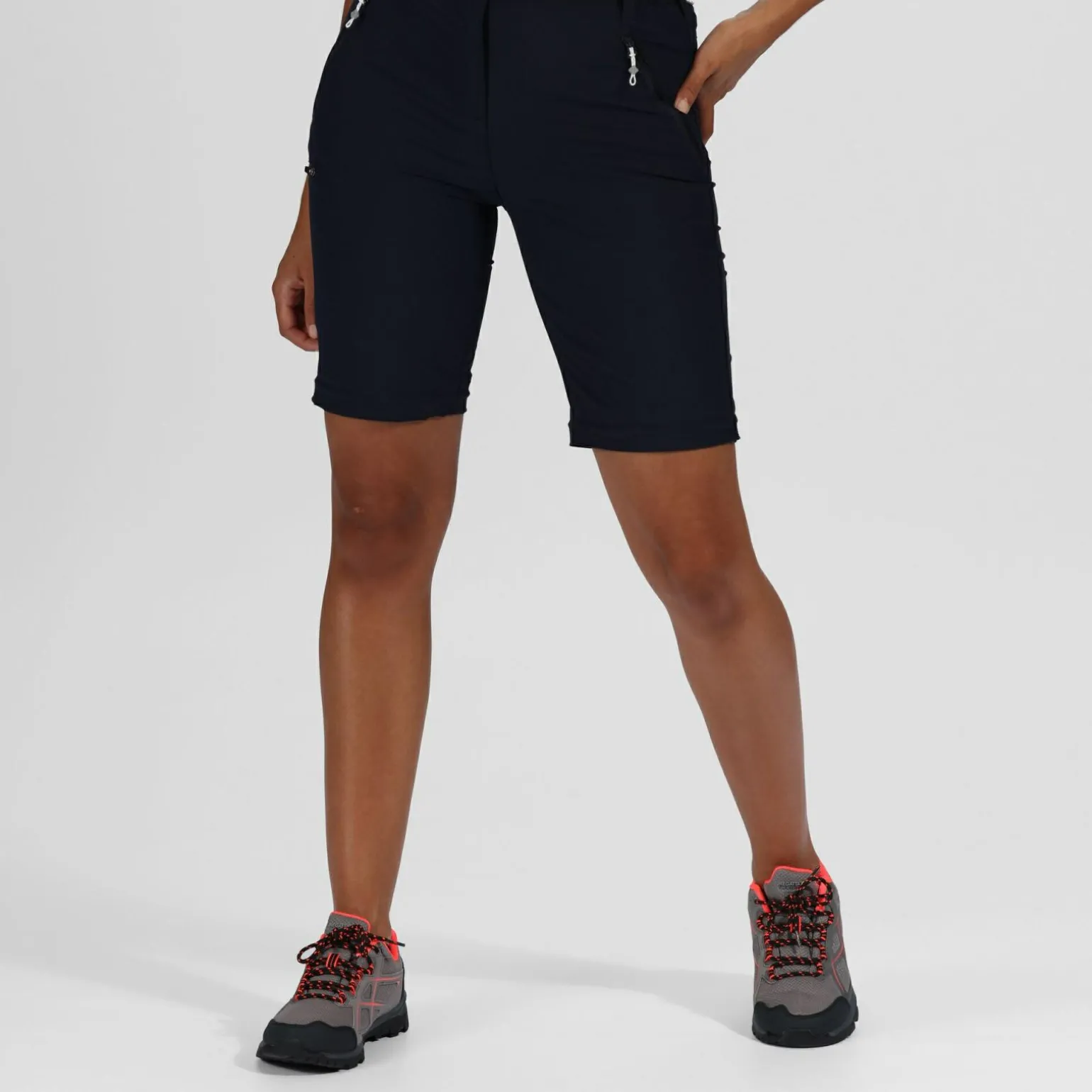 Damskie spodnie trekkingowe Xert III Zip Off | Granatowy
