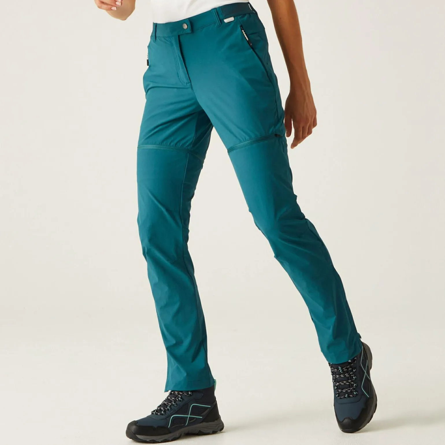 Damskie spodnie z odpinanymi nogawkami Mountain Zip off | Niebieski