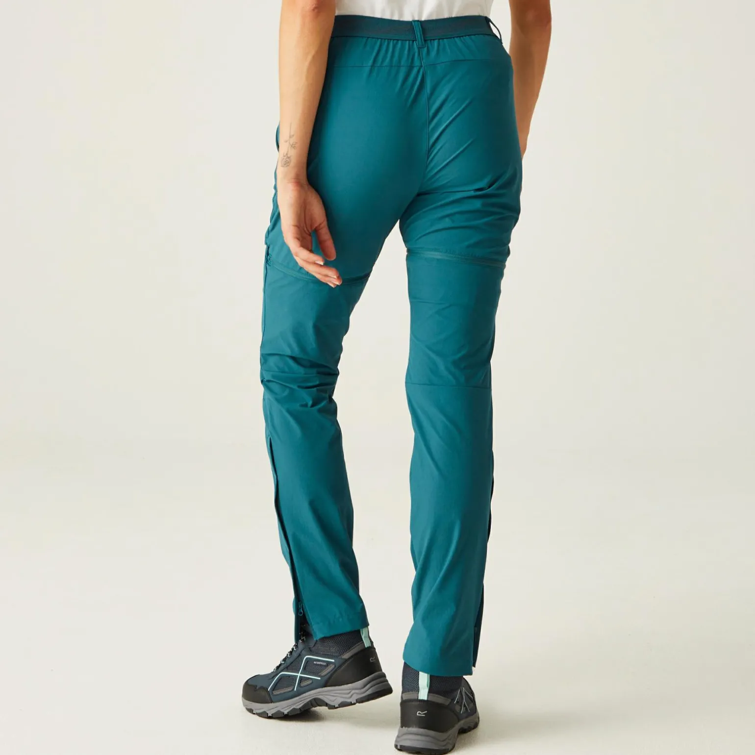 Damskie spodnie z odpinanymi nogawkami Mountain Zip off | Niebieski