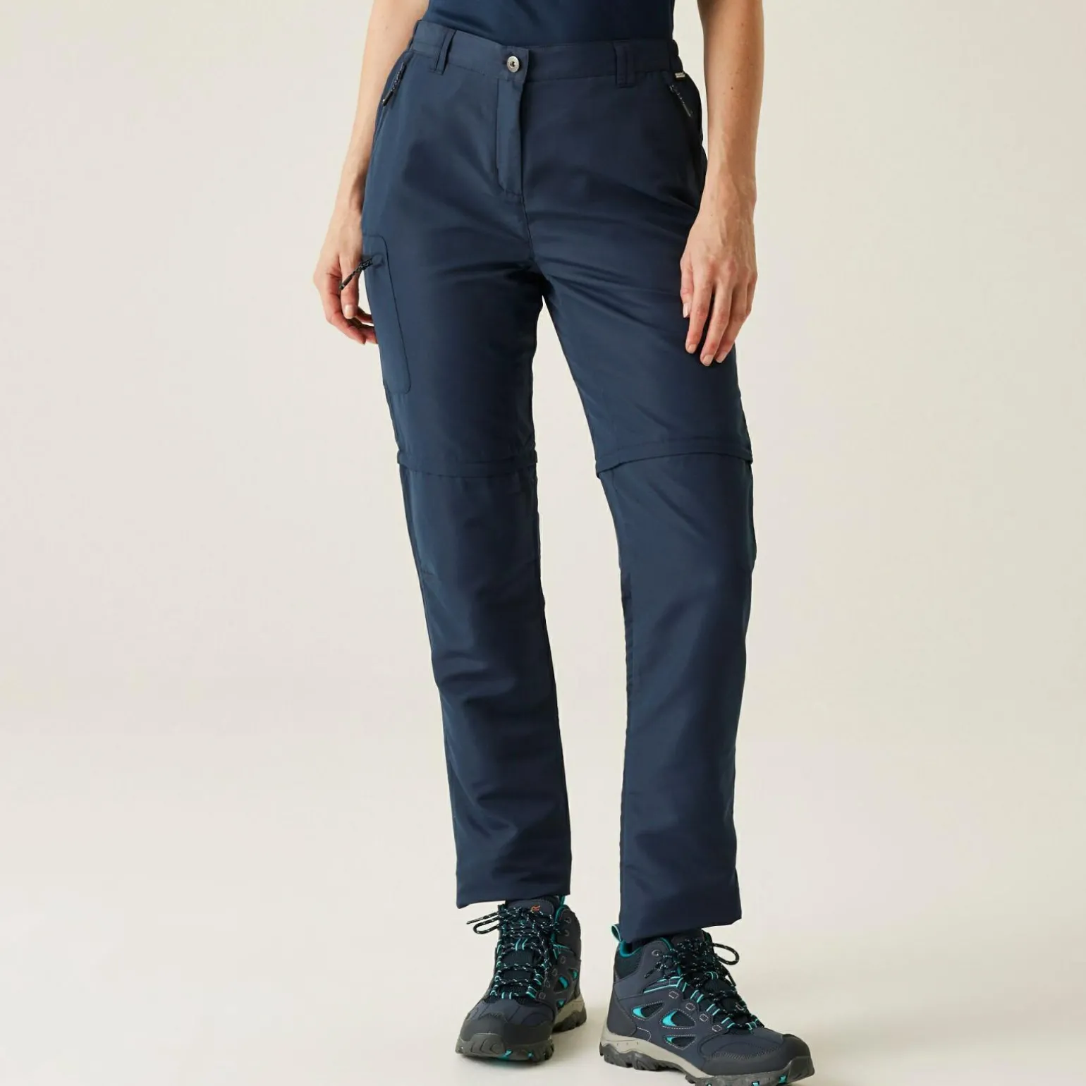 Damskie spodnie z odpinanymi nogawkami Chaska III Zip Off | Niebieski