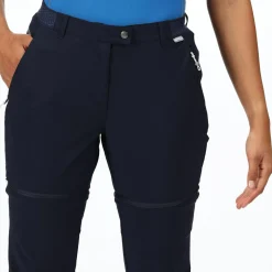Damskie spodnie z odpinanymi nogawkami Mountain Zip off | Granatowy