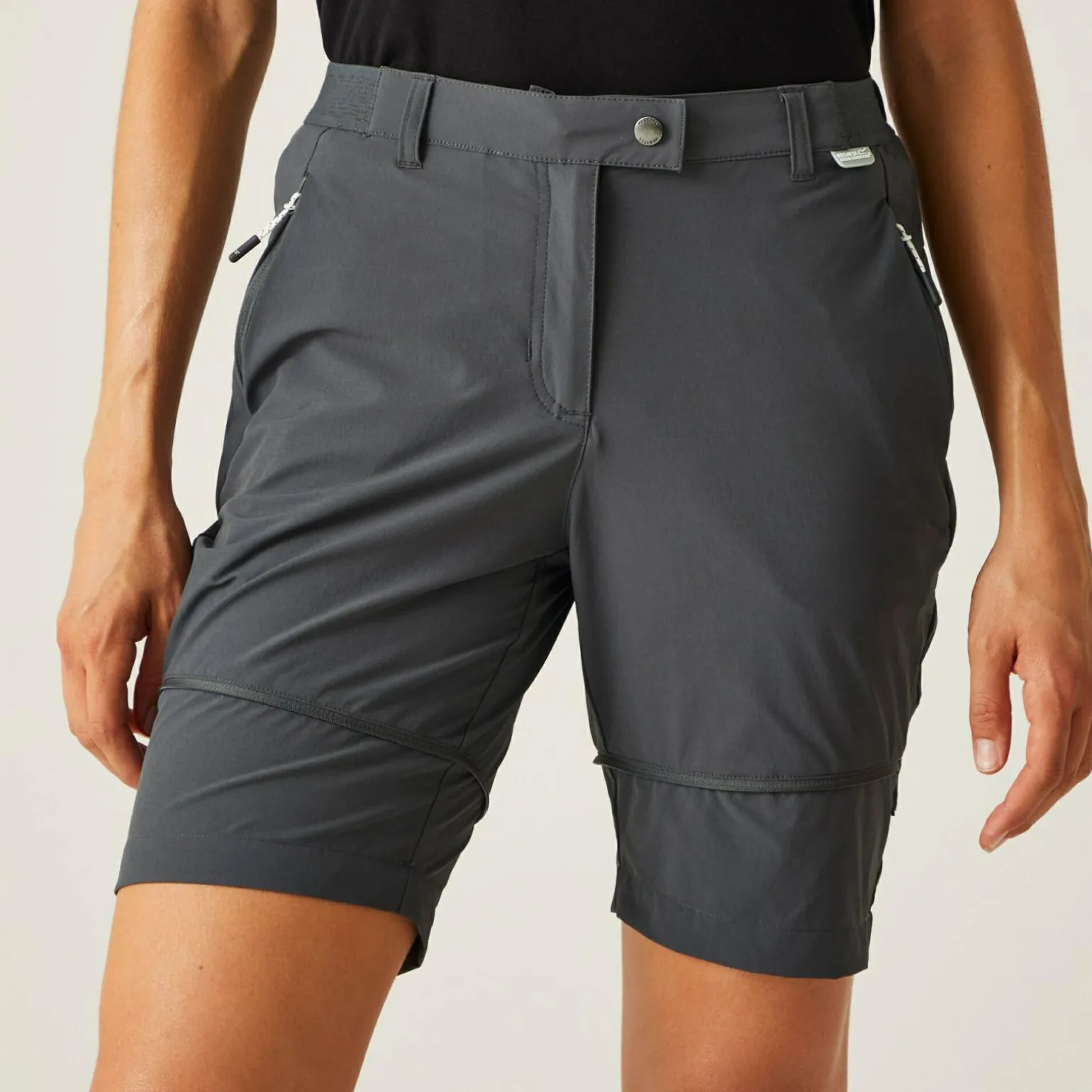 Damskie spodnie z odpinanymi nogawkami Mountain Zip off | Szary