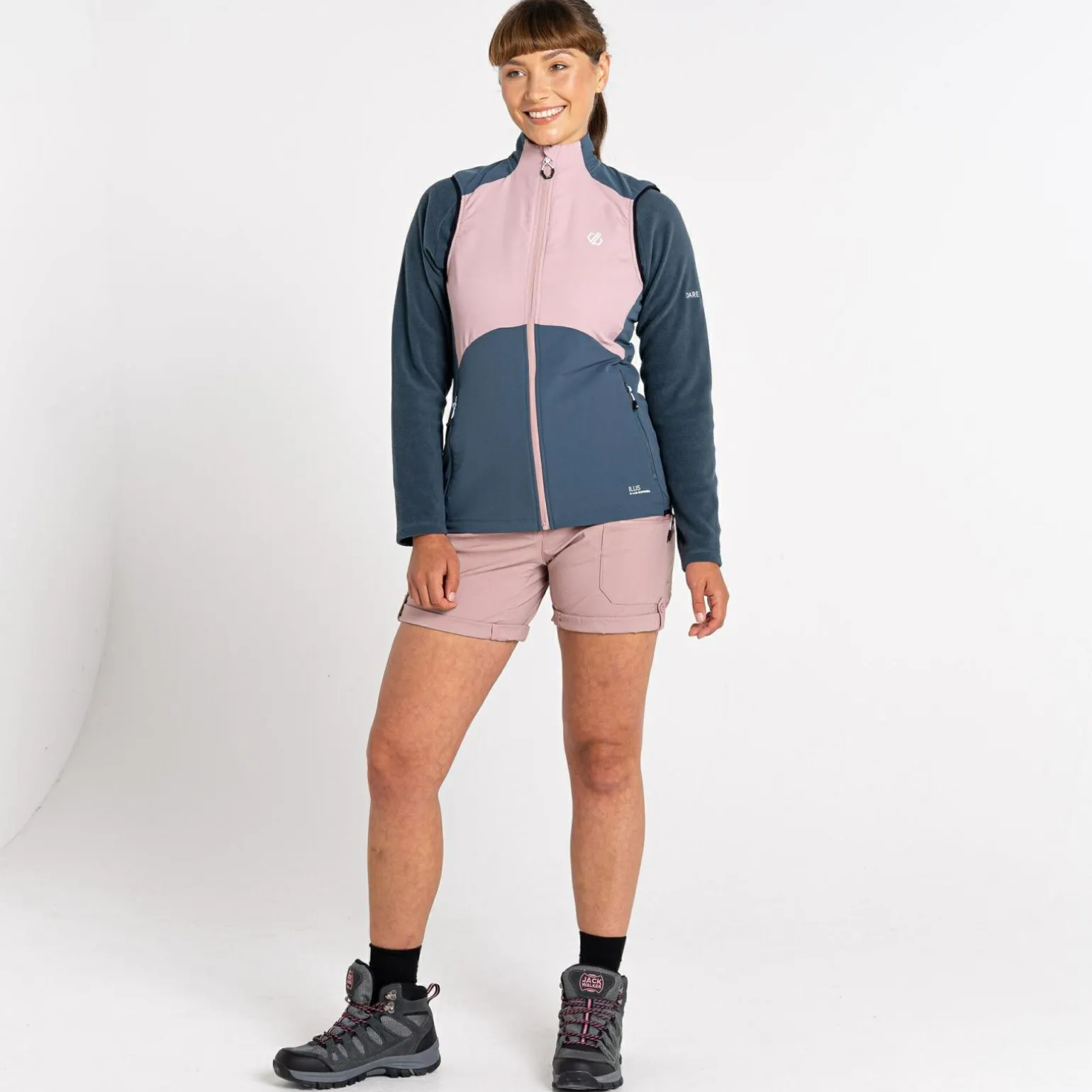 Dare 2b - Damska kamizelka softshell Avidly | Różowo-szary