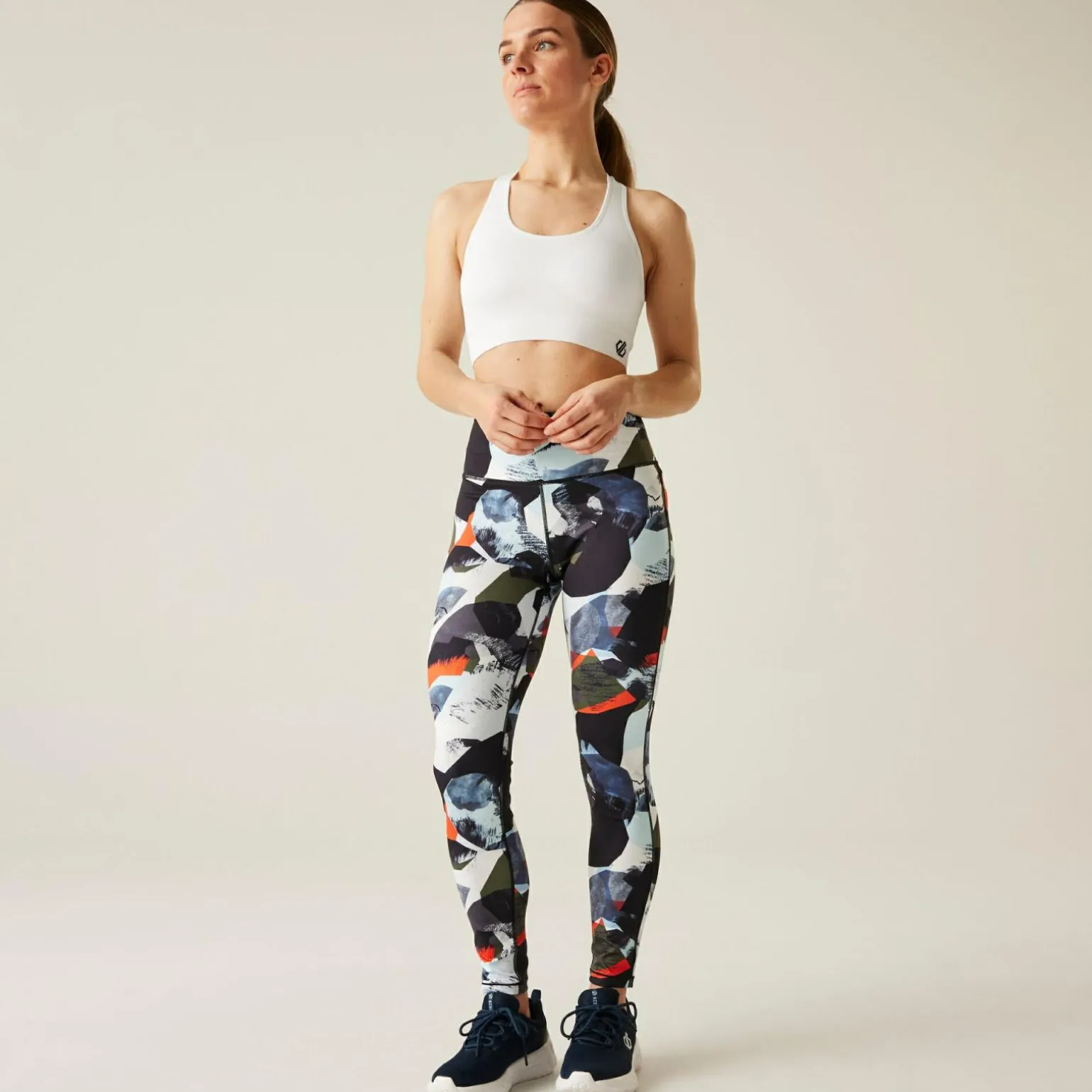 Dare 2b - Damski biustonosz sportowy Don't Sweat It II | Kremowy
