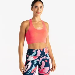 Dare 2b - Damski biustonosz sportowy Don't Sweat It II | Różowy