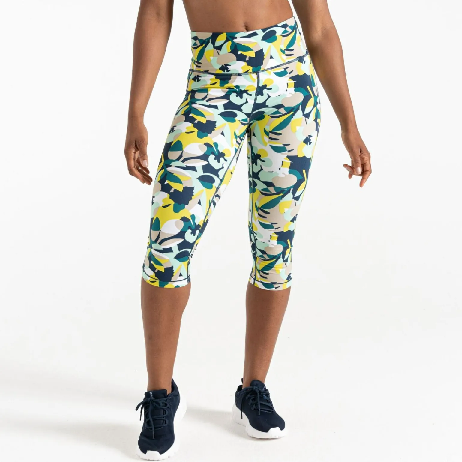 Dare 2b - Damskie legginsy do ćwiczeń 3/4 Influential | Niebieski