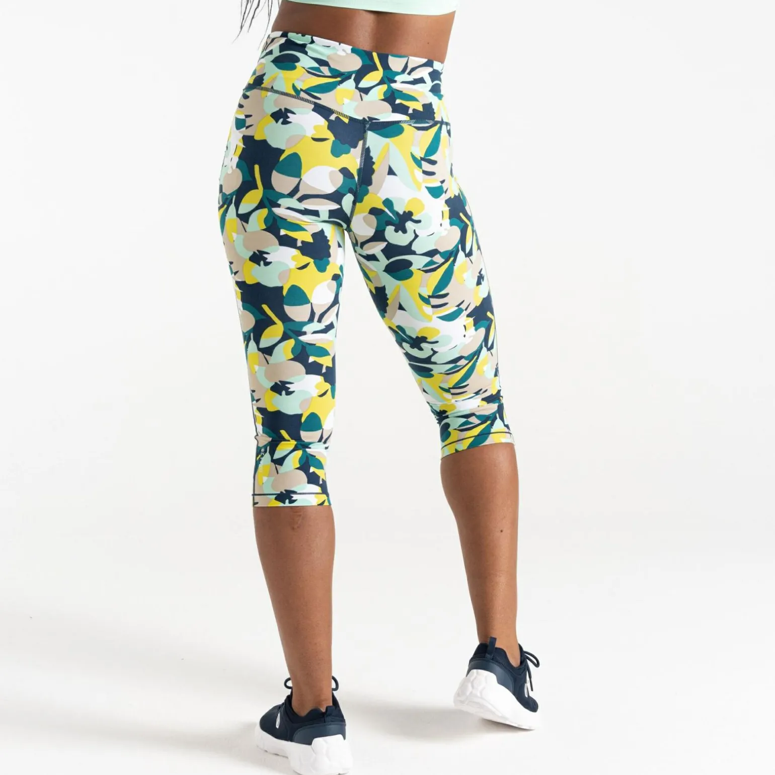 Dare 2b - Damskie legginsy do ćwiczeń 3/4 Influential | Niebieski