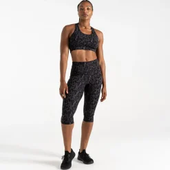 Dare 2b - Damskie legginsy do ćwiczeń 3/4 Influential | Czarny