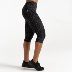 Dare 2b - Damskie legginsy do ćwiczeń 3/4 Influential | Czarny