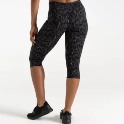 Dare 2b - Damskie legginsy do ćwiczeń 3/4 Influential | Czarny
