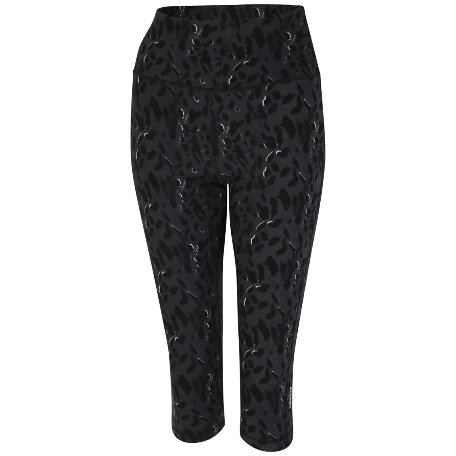 Dare 2b - Damskie legginsy do ćwiczeń 3/4 Influential | Czarny