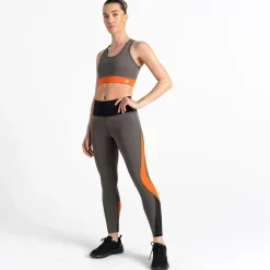Dare 2b - Damskie legginsy Attune | Szarozielono-pomarańczowy