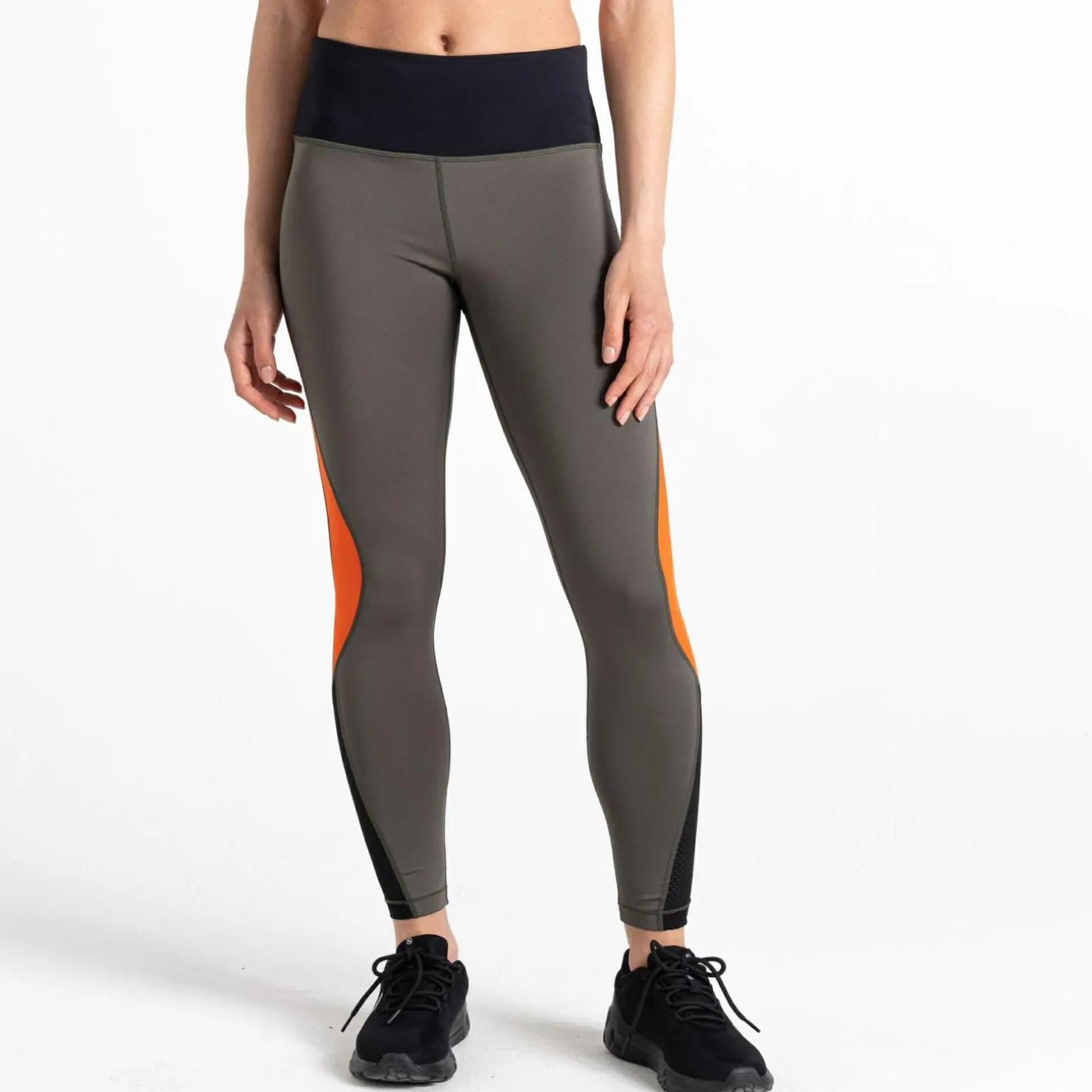 Dare 2b - Damskie legginsy Attune | Szarozielono-pomarańczowy