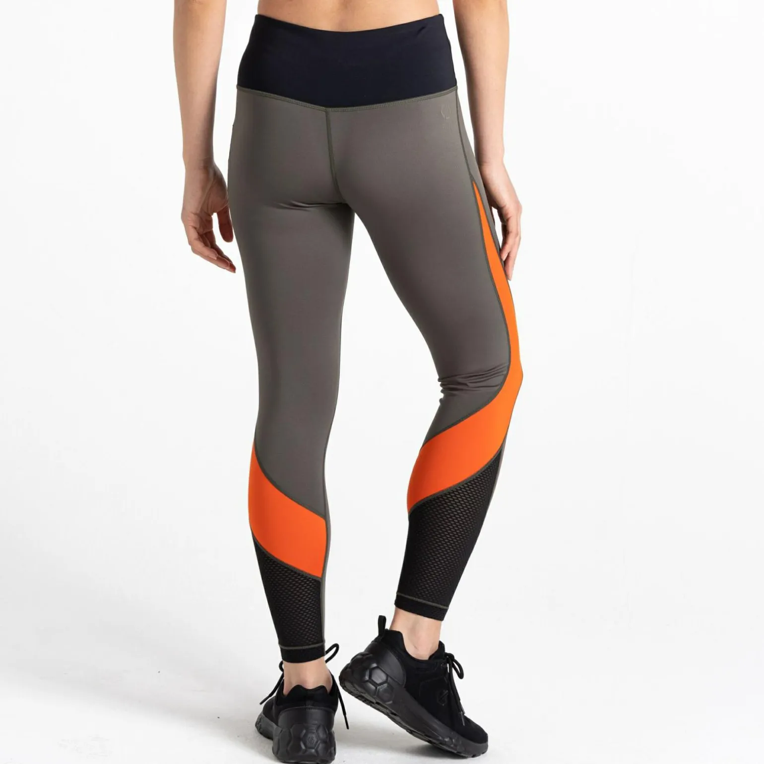 Dare 2b - Damskie legginsy Attune | Szarozielono-pomarańczowy
