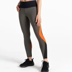 Dare 2b - Damskie legginsy Attune | Szarozielono-pomarańczowy
