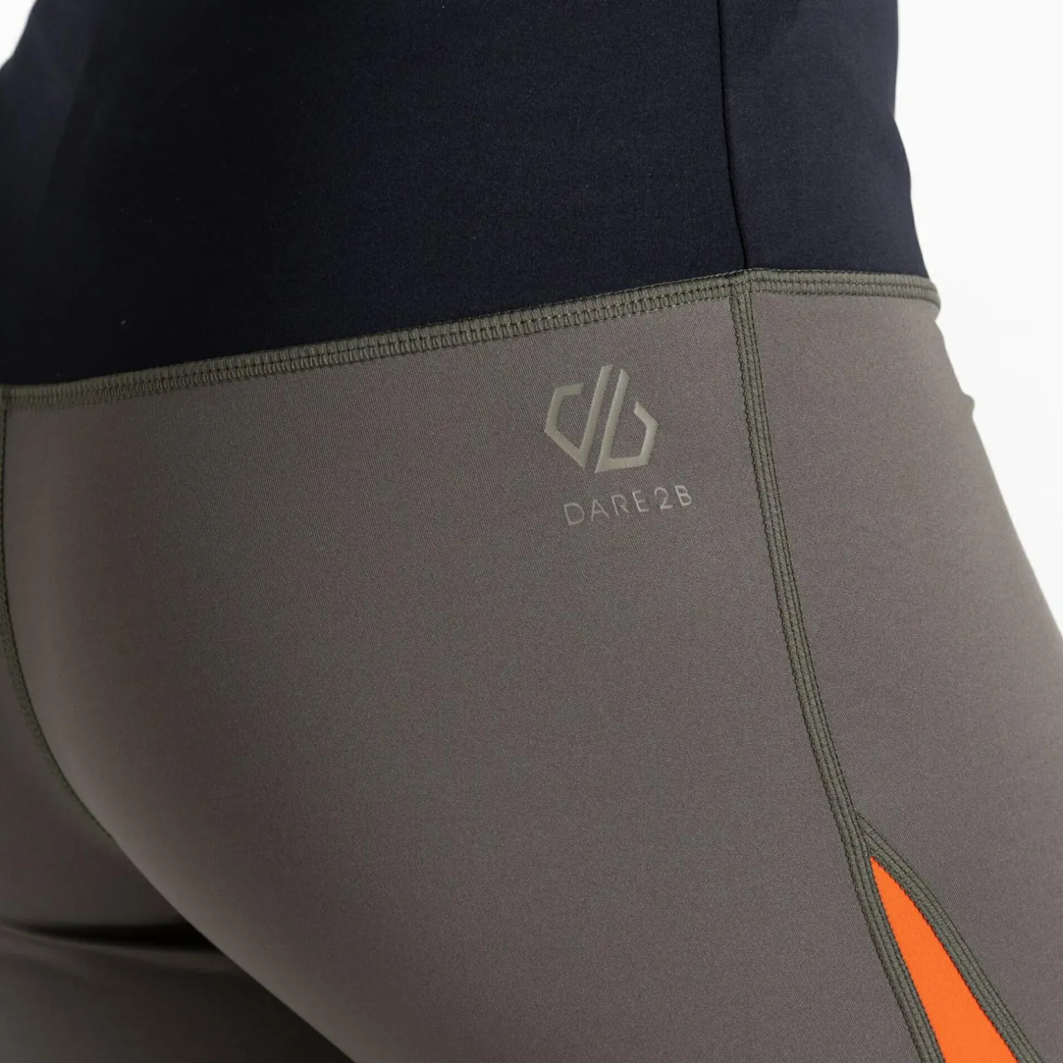 Dare 2b - Damskie legginsy Attune | Szarozielono-pomarańczowy