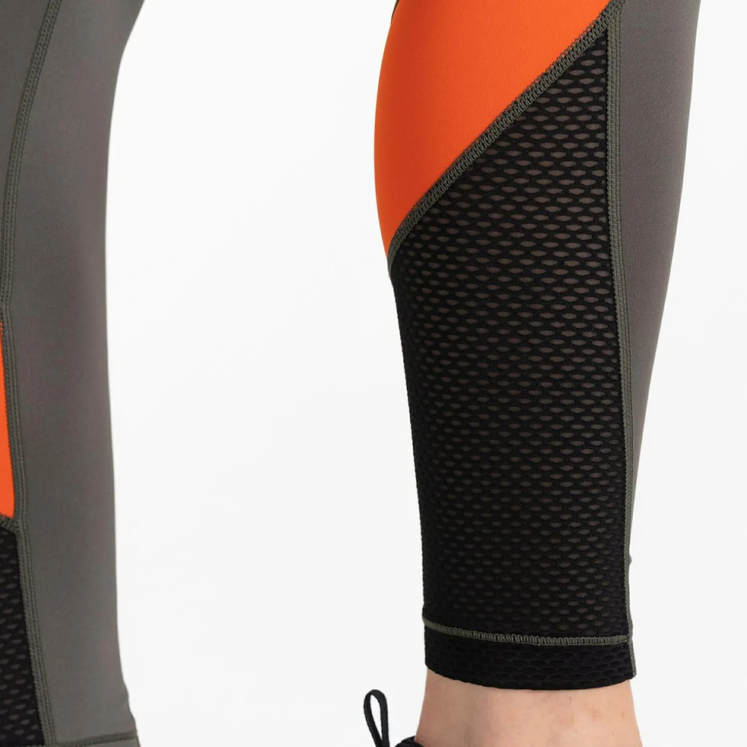 Dare 2b - Damskie legginsy Attune | Szarozielono-pomarańczowy