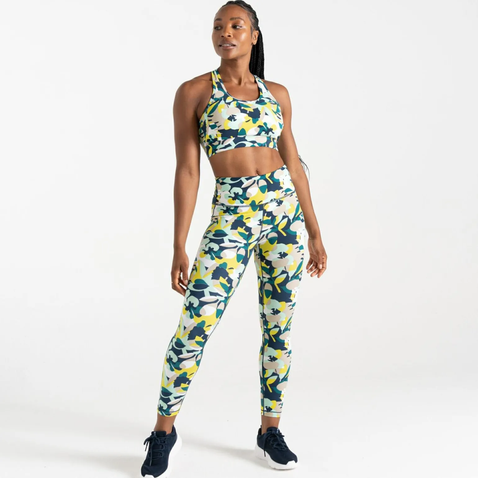 Dare 2b - Damskie legginsy do ćwiczeń Influential | Niebieski