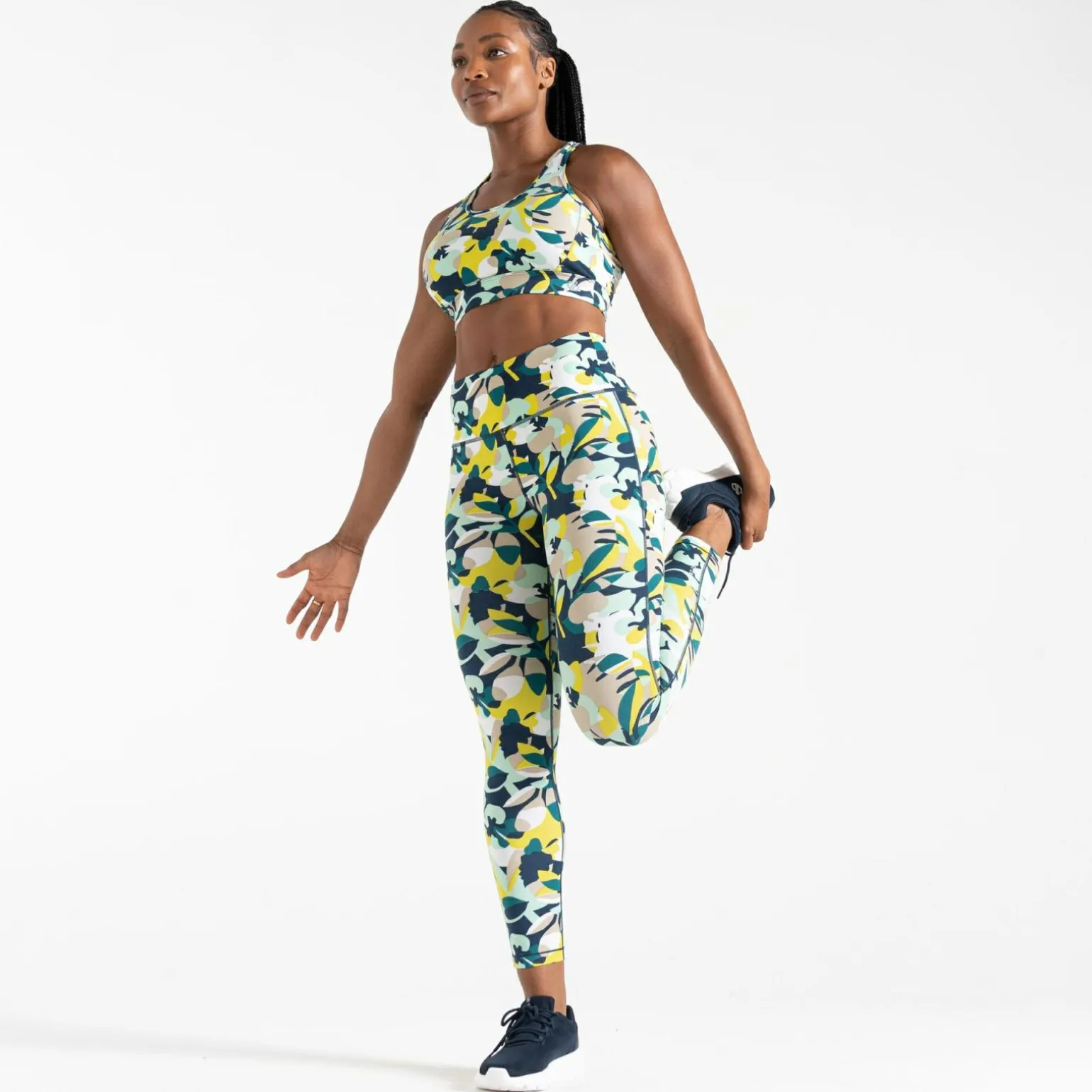 Dare 2b - Damskie legginsy do ćwiczeń Influential | Niebieski