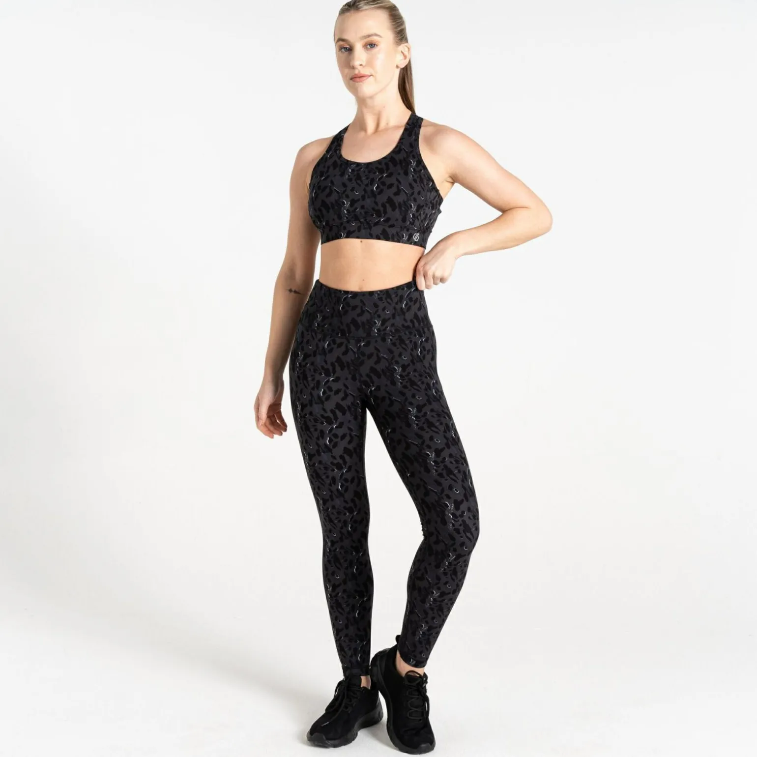 Dare 2b - Damskie legginsy do ćwiczeń Influential | Czarny