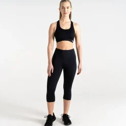 Dare 2b - Damskie legginsy do ćwiczeń 3/4 Influential | Czarny