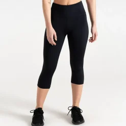 Dare 2b - Damskie legginsy do ćwiczeń 3/4 Influential | Czarny