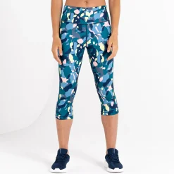 Dare 2b - Damskie legginsy do ćwiczeń 3/4 Influential | Zielony