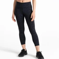 Dare 2b - Damskie legginsy 7/8 Influential | Czarny we wzór