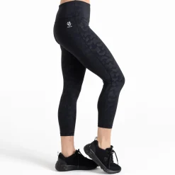 Dare 2b - Damskie legginsy 7/8 Influential | Czarny we wzór