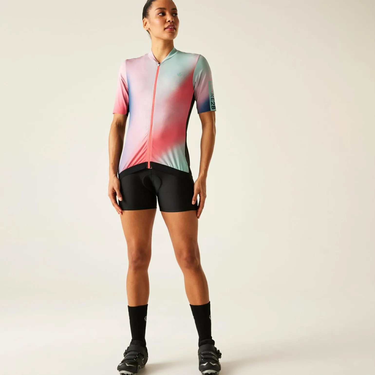 Dare 2b - Damskie spodenki rowerowe Recurrent | Czarny