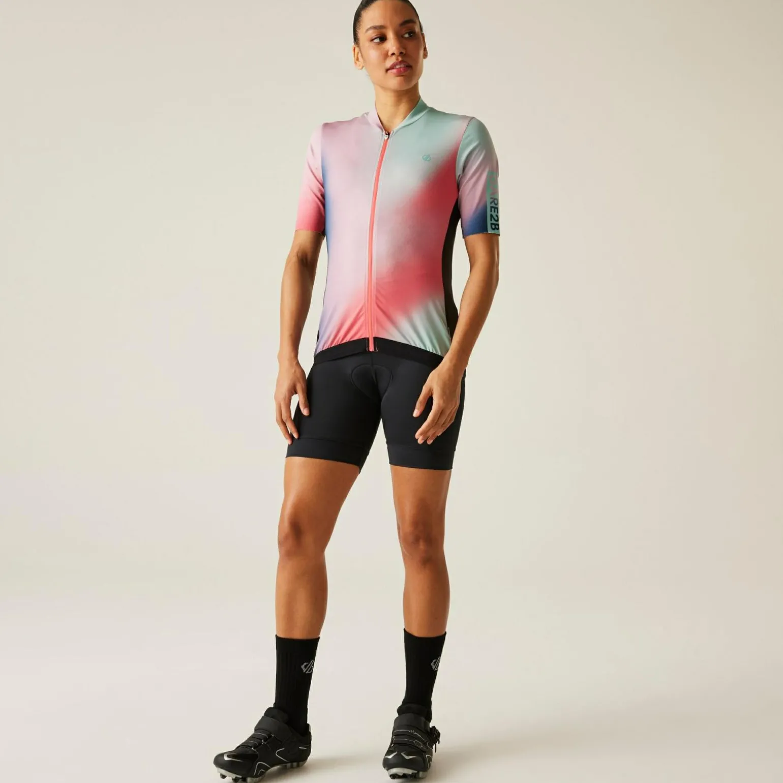 Dare 2b - Damskie szorty rowerowe Habit | Czarny