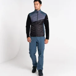 Dare 2b - Męska kamizelka hybrydowa Gendarme Wool | Szaro-czarny