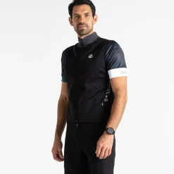 Dare 2b - Męska kamizelka rowerowa softshell Sequel | Czarny