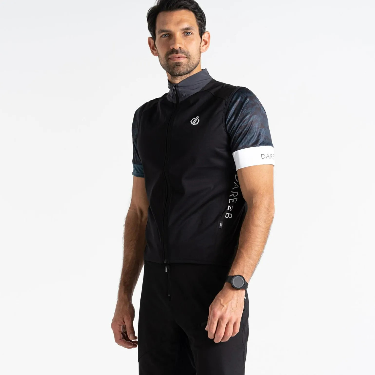 Dare 2b - Męska kamizelka rowerowa softshell Sequel | Czarny
