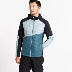 Dare 2b - Męska kurtka hybrydowa Gendarme Wool | Niebiesko-zielony