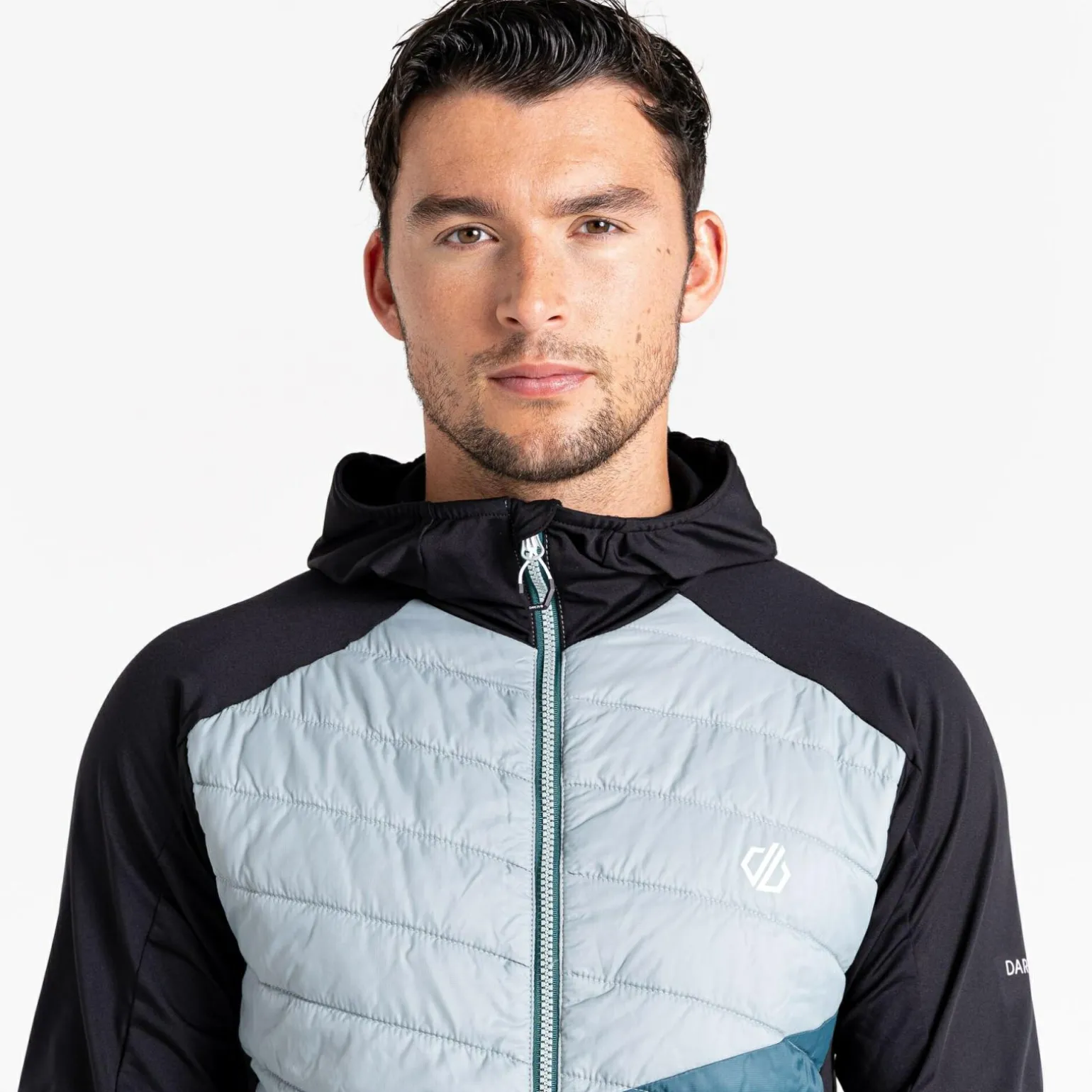 Dare 2b - Męska kurtka hybrydowa Gendarme Wool | Niebiesko-zielony