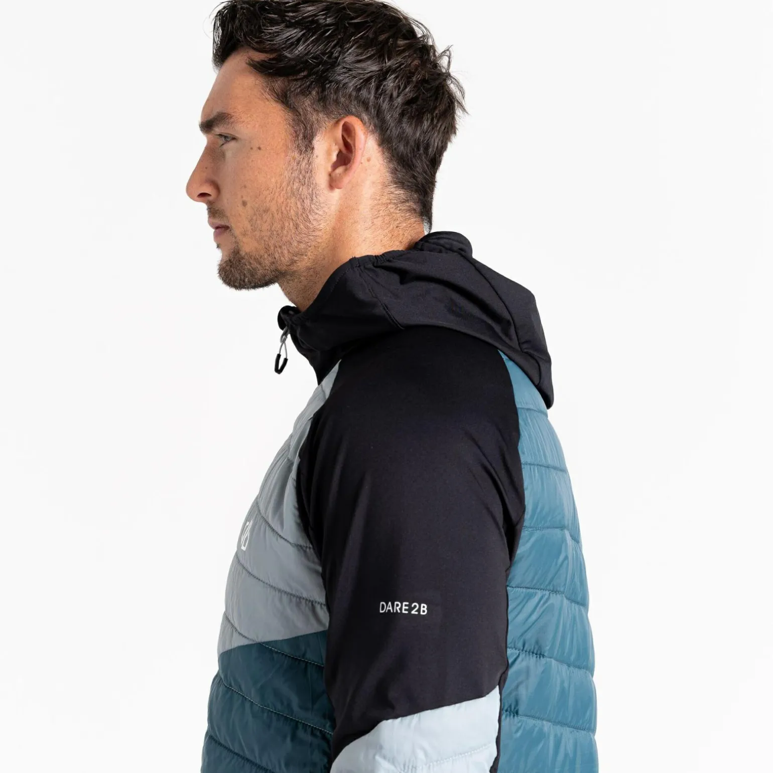 Dare 2b - Męska kurtka hybrydowa Gendarme Wool | Niebiesko-zielony