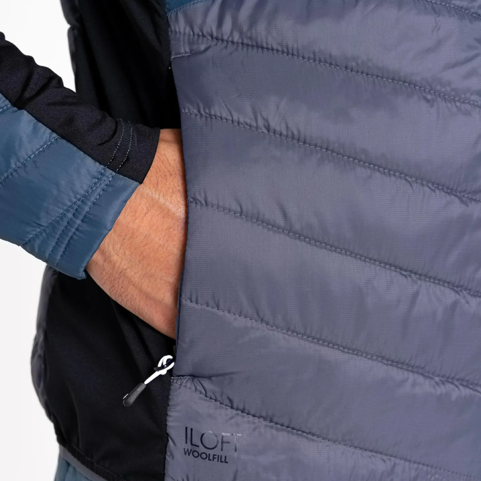 Dare 2b - Męska kurtka hybrydowa Gendarme Wool | Szaro-czarny