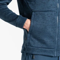 Dare 2b - Męski polar z kapturem Shielding | Ciemnoniebieski