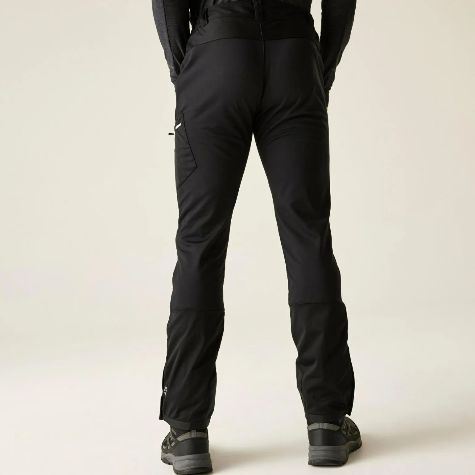 Dare 2b - Męskie spodnie trekkingowe softshell Appended II | Czarny